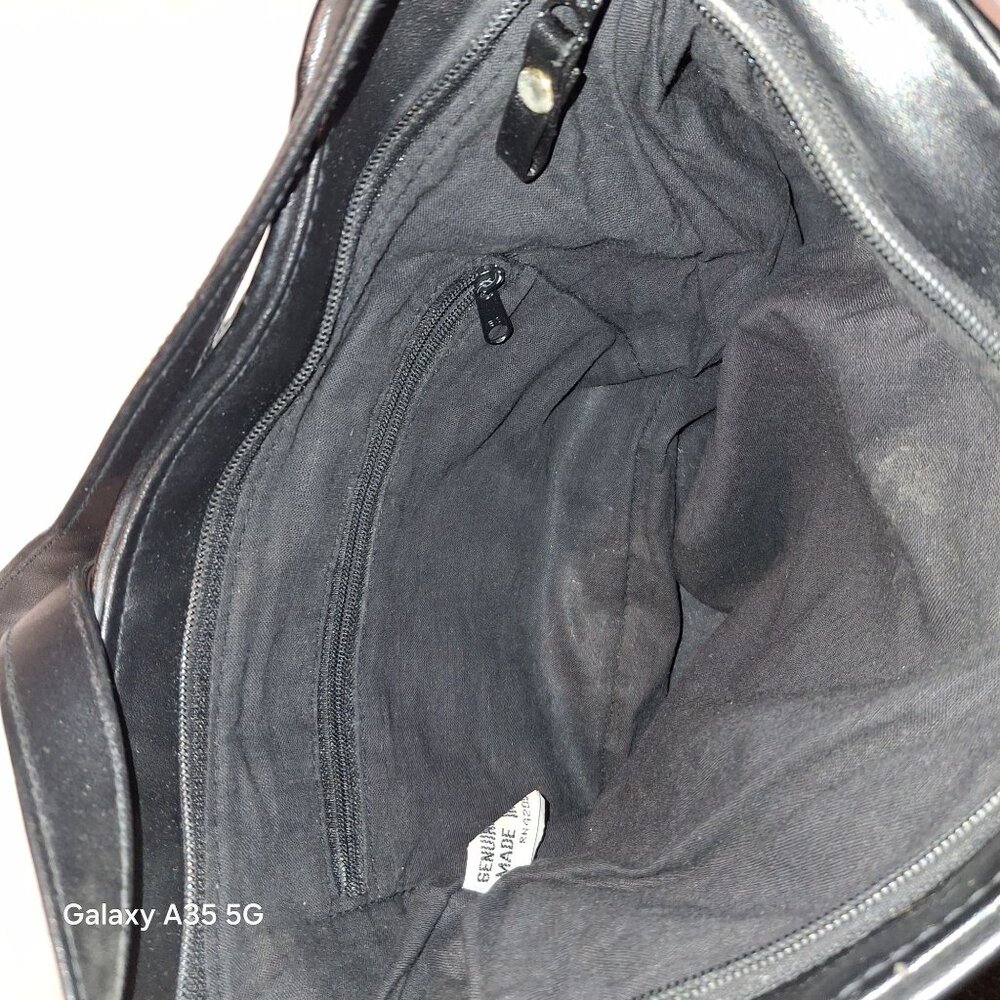 Patchwork Leather Shoulder Bag Multicolor Boho Ar… - image 4